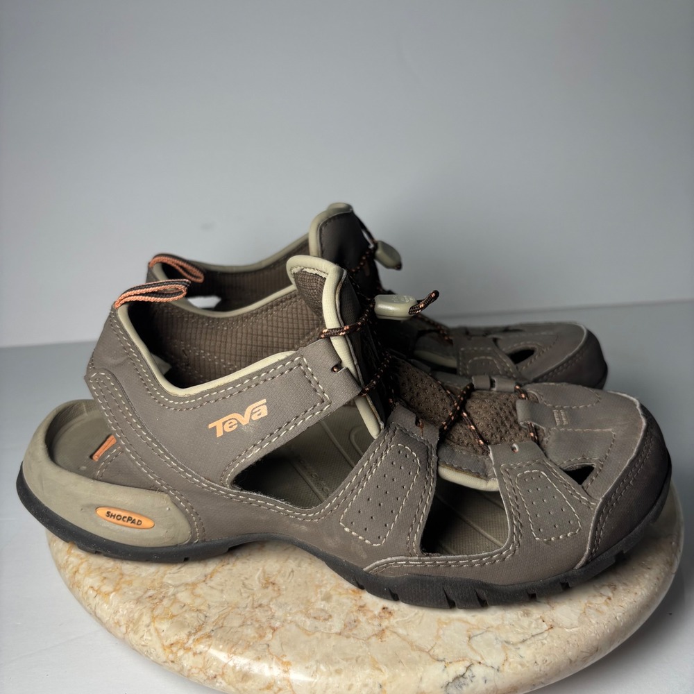 Teva Butano Sport Sandals Size 8 Brown Shocpad Outdoor Hiking Water Shoes